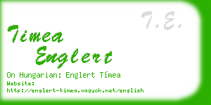 timea englert business card